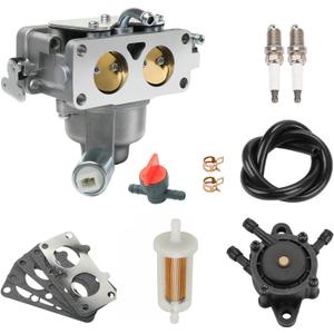 796997 Carburetor Kit Compatible With B&S 792295 796227 796663 V-Twin 20Hp 21Hp 23Hp 24Hp 25Hp Engines For John Deere X130R X140 X165 Z235 Z245 Z255 Z425 Lawn Mower Tractor with Fuel Pump