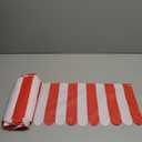 Preboun 6 Pcs Carnival Awning Decorations Tent Circus Hanging Decorations Carnival Banner Concession Stand Sign Canopy Awning for Pirate Summer Party, 9.84''x78.74''(Red and White)