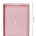 HONGBAKE Baking Sheet Pan for Oven with Diamond Texture Pattern, Heavy Duty Cookie Tray, Pink (Pink Carbon Steel)