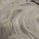 Rugelyss Long Wavy Blonde Pigtail Wigs for Women with 2 Claw Ponytails Synthetic Hair wig with bang fits for Cosplay or Cotume Party