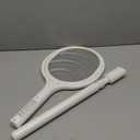 GeckoMan Rotating Head Electric Fly Swatter Racket Rechargeable Bug Zapper Racket Bug Zapper Indoor Fly Zapper Mosquito Zapper Flies Killer for Indoors, with a Telescopic Extension