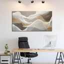 AOZEMI Abstract Wall Art Grey Wall Decor White Pictures Art Print Modern Canvas Artwork for Bedroom Bathroom Living Room Office 29"x 59"