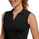 MathCat Women's Sleeveless Golf Shirts UPF 50+ Quickly Dry Tennis Polo Lightweight Sports Athletic Tank Tops XS-XL (S)