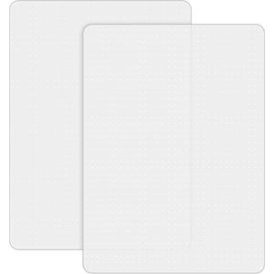 2 Pack Office Chair Mat for Carpets, 48" x 30" Clear Heavy Duty Plastic Floor Protector for Low Pile Carpeted Floors, Under Desk Computer Chair Mat for Home Office, Easy Glide and Flat Without Curling, 2pcs 48" X 30"