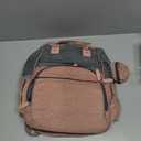 DERSTUEWE Baby Diaper Bag Backpack with Changting Station, Waterproof Diaper Bag, Baby Shower Gifts, Pink Grey