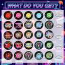 Sabary 25 Pcs Rock and Roll Party Decorations 80s Cd Paper Banner Retro Record Paper Garlands Vintage Themed Birthday Party Hanging Decorations for 80's 90's Hip Hop Music Supplies