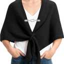 Pashmina Shawl Wraps for Women Poncho Shawl Knit Cape Cashmere Wrap for Evening Dresses and Daily Wear.