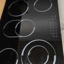 30 Inch Electric Cooktop - 30 Inches Electric Stove 8400W, 5 Burner Ceramic Stovetop Built-in(29.13"x19.3") with Metal Frame, 99 Mins Timer, Safety Lock, Dual Ring, 220V Hard Wired (No Plug)