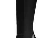 Modatope Knee High Boots Women Pointed Toe Stiletto Heel Fall Tall Boots Elastic Leather Long Boots Side Zipper (7.5, Black Pu)