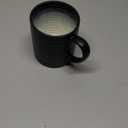 Ceramic Coffee mugs, 23 oz, Extra Large Mugs, Big Tea Cup, Large Handle, Pottery Mug, Big Belly, Matte Finish GlazeWide Bottom, stripe pattern, Microwave & Dishwasher Safe. (Black)