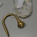 Curtain Holdbacks 2pcs, Metal Curtains Tiebacks for Drapes Window Home Decoration, Warm Gold