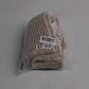 Bohemian Waffle Bathroom Rugs, Non-Slip Washable Bath Mat, Ultra-Soft Shower Mat with Rubber Backing, Brown