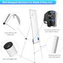 Easel Whiteboard - Magnetic Portable Dry Erase 36 x 24 Tripod Height Adjustable, 3' x 2' Flipchart Easel Stand White Board for Office or Teaching at Home & Classroom (36x24 White)