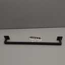 24 Inch Bathroom Towel Bar SUS304 Stainless Steel Matte Black Towel Holder Wall Mounted Heavy Duty Towel Rack Bathroom Towel Rod Modern Square Base Design(1, Matte Black, 24 Inch)