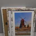 4x6 Picture Frame Set of 4, 4 x 6 Wood Photo Frames with Mat for 3.5x5, Rustic Natural Wooden Frame with Real Glass Cover for Wall and Tabletop Display,Distressed White