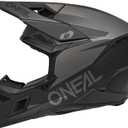 O'NEAL 3 SRS MX Helmet Adult Solid Black/Gray X-Large