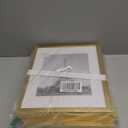 upsimples 11x14 Picture Frame Set of 5, Display Pictures 8x10 with Mat or 11x14 Without Mat, Wall Gallery Photo Frames, Gold