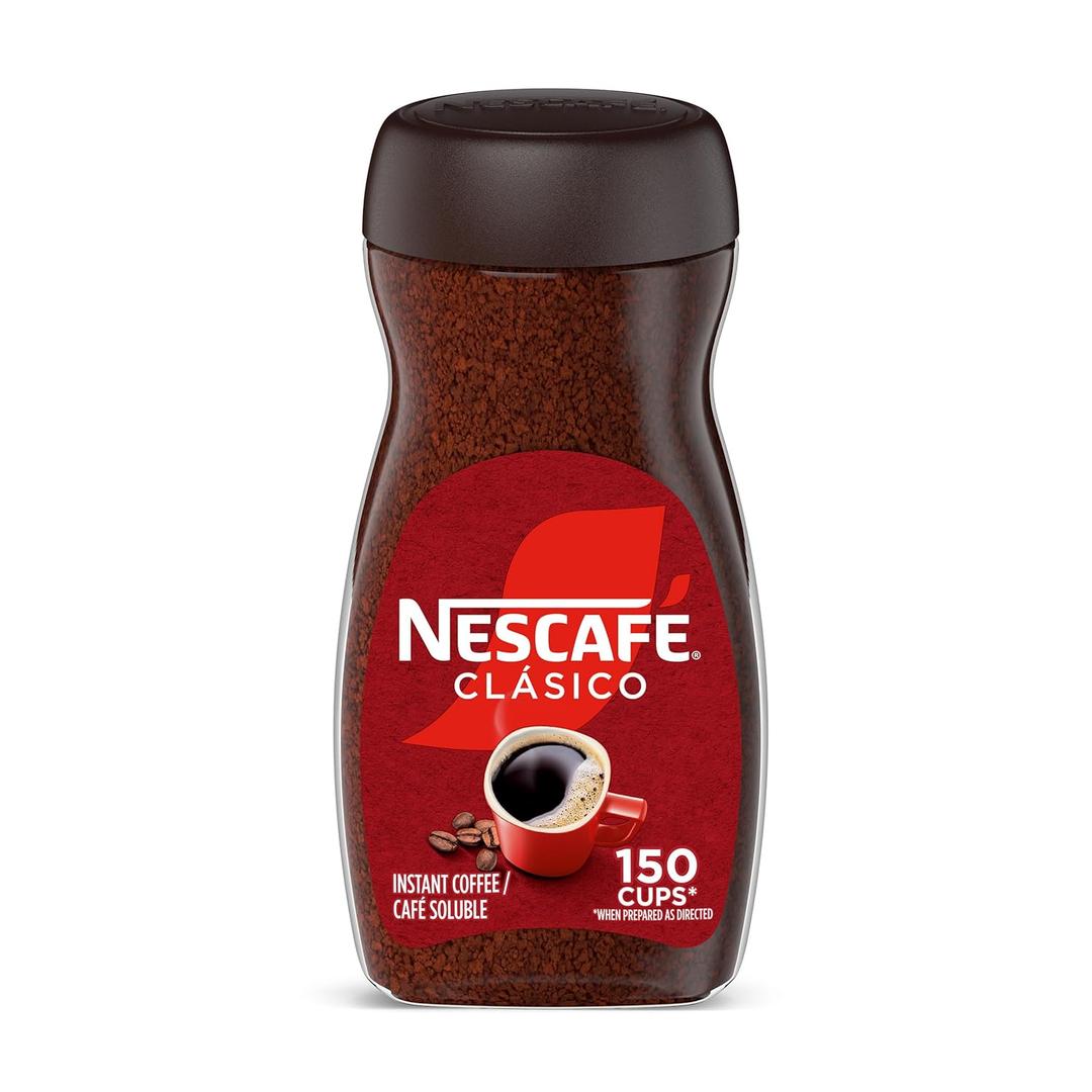 NESCAF CLSICO Instant Coffee, Dark Roast Coffee, 1 Jar (10.5 Oz), Best if Used by JUN 2027