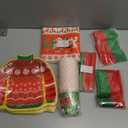 durony 168 Pieces Ugly Sweater Christmas Paper Plates Ugly Sweater Party Decorations Xmas Disposable Dinnerware Set Ugly Party Plates Napkins Cups Cutlery Party Supplies Set, Serves 24 Guests