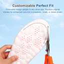 Insoles for Women Man,Cloud Soles for Men Women,4D Cloud Soles for Men,Anti Fatigue, Shock Absorption, Foot Pain Relief (Orange 6.5-11