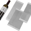 Wine Label Protector Film – Pinot Noir Size (50 pcs), Transparent Wine Label Covers with Double-Sided Adhesive, Wedding & Celebration Gift