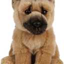 Living Nature German Shepherd Stuffed Animal | Fluffy Dog Animal | Soft Toy for Kids | 8 inches