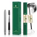KEYYOU Lash Bond and Seal Waterproof Lash Cluster Glue 72H Long Lasting Strong Hold Non Irritating Eyelash Glue for DIY Individual Lashes at Home (Black-10ml)