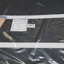 Large Bulletin Board - 48 x 36 Inches, Decorative Felt Pin Board for Wall - 4' x 3' Foldable Photo Display Board with Self-Adhesive Tape, Includes 20 Push Pins - Black