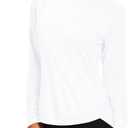 Muzniuer Womens Long Sleeve Workout Shirts-Long Sleeve Shirts for Women Yoga Sports Running Shirt Workout Top (Large, White)