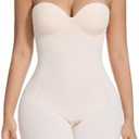 Slimers Strapless Shapewear Tummy Control: Strapless Body Shaper For Women With Built In Bra - Shapewear Bodysuit for Dress Medium