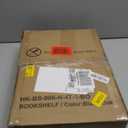 Furologee 4 Tier Bookshelf with Drawer, Small Narrow Bookcase, Wood and Metal Standing Shelf Unit, Industrial Display Storage Shelves Organizer for Bedroom, Living Room, Entryway, Black