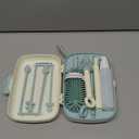 Momcozy Bottle Brush Set - Baby Bottle Cleaner Kit with Silicone Brush, Nipple Brush, Straw Brush, Soap Dispenser, Drying Rack - 7 in 1 Bottle Cleaning Tool for Home and Travel, Green (Classic Style)