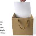 HUAPRINT Brown Paper Bags with Handles,Gift Bags Bulk 12 Pack,10x10x10inch Large Square Size,Paper Shopping Bags, Kraft, Party, Favor, Birthday,Goody, Take-Out, Merchandise, Retail Bags