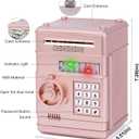 Refasy Piggy Bank Cash Coin Can ATM Bank Electronic Coin Money Bank for Kids Age 3-12, Money Savings Box Mini ATM Coin Bank Toys Gifts for 3 4 5 6 7 8 9 10 11 12 Year Old Boys Girls