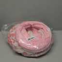 Cat Tunnel for Indoor Cats, Cute Peekaboo Cat Cave with Dangling Balls, Pet Donut Tunnel Bed with Circle Mat for Puppy Kitten Rabbit, Pink (Round)