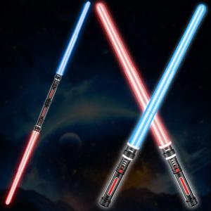 Beyondtrade Lightsabers Toy 13 Colors, Doubled-Blade Dueling Swords 2 in 1 Light Sabers with FX Sound for Kids Birthday Halloween Cosplay Christmas Party Movie Fans Toys Gift