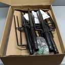 6 Pack 10 ft Heavy Duty Metal String Light Poles Adjustable Outdoor Lighting Stand for Patio,Backyard,Garden,Party & Wedding Rustproof & Sturdy with Hooks