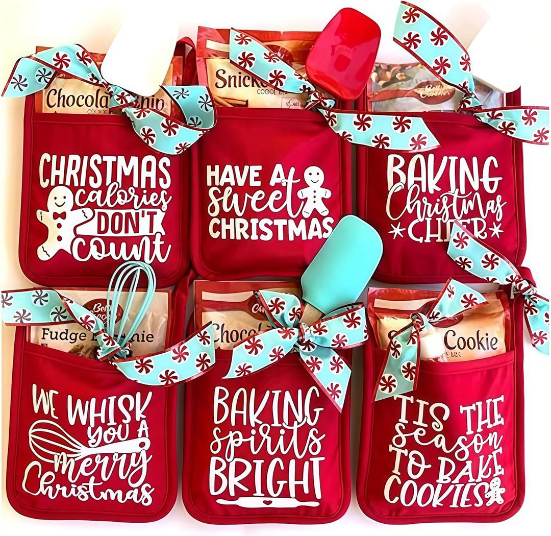 Christmas Pot Rack & Baking Kit, Oven Mitts Gift for Teacher, Neighbor, Coworker, Family - 3PCS Merry Christmas