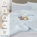 Quataly Full Comforter Sets SkyBlue,3PCS Soft Lightweight Breathable Bedding Comforter Sets for All Season, Full Size(82''86'' Comforter & 2 Pillowcases)