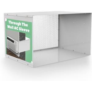 Through The Wall Air Conditioner Sleeve for 26 Inch Through The Wall Air Conditioner Units, Universal AC Wall Sleeve Cover with Ventilation Grille, Weather Resistant & Keep Out Leaves