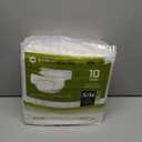 SUNKISS Masterpiece Adult Diapers with Tabs, Unisex Disposable Incontinence Briefs for Women and Men, Odor Control, White, Small/Medium, Previously Medium, 10 Count
