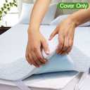 Mattress Topper Cover Full XL Size 3 Inch Mattress Protector (Only Cover)