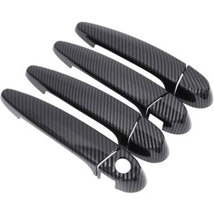 NewYall Carbon Fiber ABS Exterior Door Handle Cover Set for BMW 118i 120i 320i 323i X1 X3 X5 X6 328i 335i 435i 440i Front Rear Left Right Side