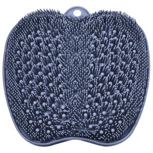 BESKAR Shower Foot Scrubber Mat with Non-Slip Suction Cups, Foot Spa Brush for Cleaning & Exfoliating Your Feet No Bend, Foot Points Reflexology Mat for Relax Your Feet, Navy Blue