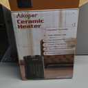 Space Heater, 1500W Electric Heaters Indoor Portable with Thermostat, PTC Fast Heating Ceramic Room Small Heater with Heating and Fan Modes for Bedroom, Office and Indoor Use