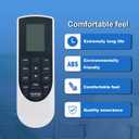 Replace AC Remote Control Compatible with CIAC Split A/C Air Conditioner CG43MX CH43MX009-H3H1C CG43MX009PH3H1C CH43MX012-H3H1C CG43MX012PH3H1C CH43CX009-H7H1H CH43CX012-H7H1H CH43CX018-H7H1H