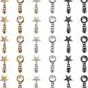 HOLSHUN #5 Zipper Sliders Zipper Pull 30pcs Bulk Heavy Duty Metal Multiple Color Pulls for #5 Nylon Coil Zippers Replacement Luxury Bag Hardware Luggage & DIY Craft Supplies Model-004&005