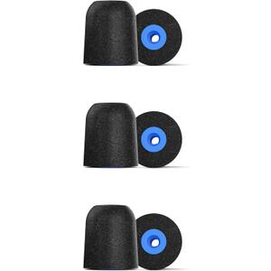 Comply P-Series | Memory Foam Replacement Ear Tips Designed for Etymotic, NuForce, ISOtunes PRO, Q-Jays, & More | Superior Noise Isolation, Ultimate Comfort, Secure Fit | Black, Large (3 Pairs)