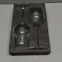 JBHO Crystal Wine Glasses - Hand Blown Red or White Wine Glasses -18 Ounce - Set of 2 - Lead-Free Premium Crystal - Long Stem Wine Glasses - Clear