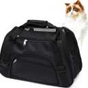 Pet Carrier Soft-Sided Carriers for Cat Carriers Dog Carrier for Small Medium Cats Dogs Puppies Pet Carrier Airline Approved Cat Dog Pet Travel Carrier (Small, Black)